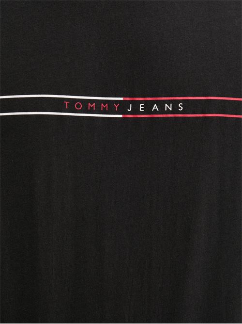 T-shirt nera in cotone Tommy Jeans | DM0DM20779BDS